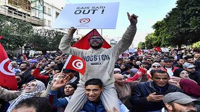 ​المعارضة التونسية تحشد الآلاف للاحتجاج على الأوضاع الاقتصادية